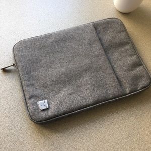 Grey laptop case